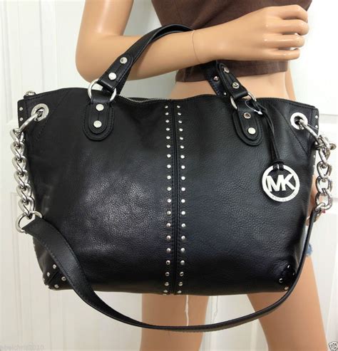 black michael kors with silver hardware|michael kors handbags with silver hardware: Handbags .